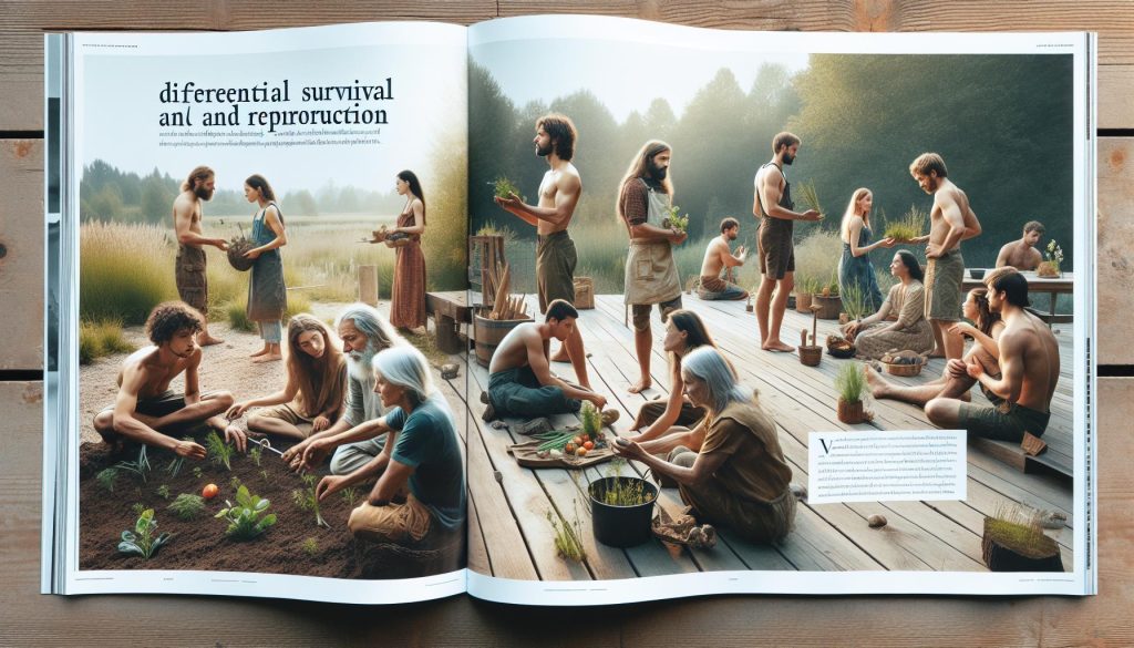 What Is Differential Survival and Reproduction in Evolution?